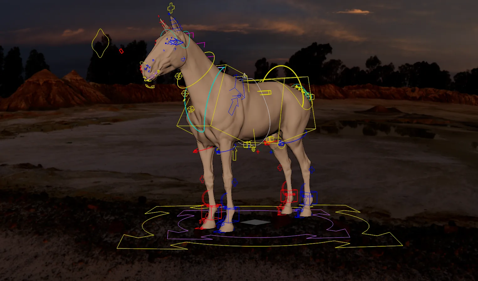 Horse Rigged