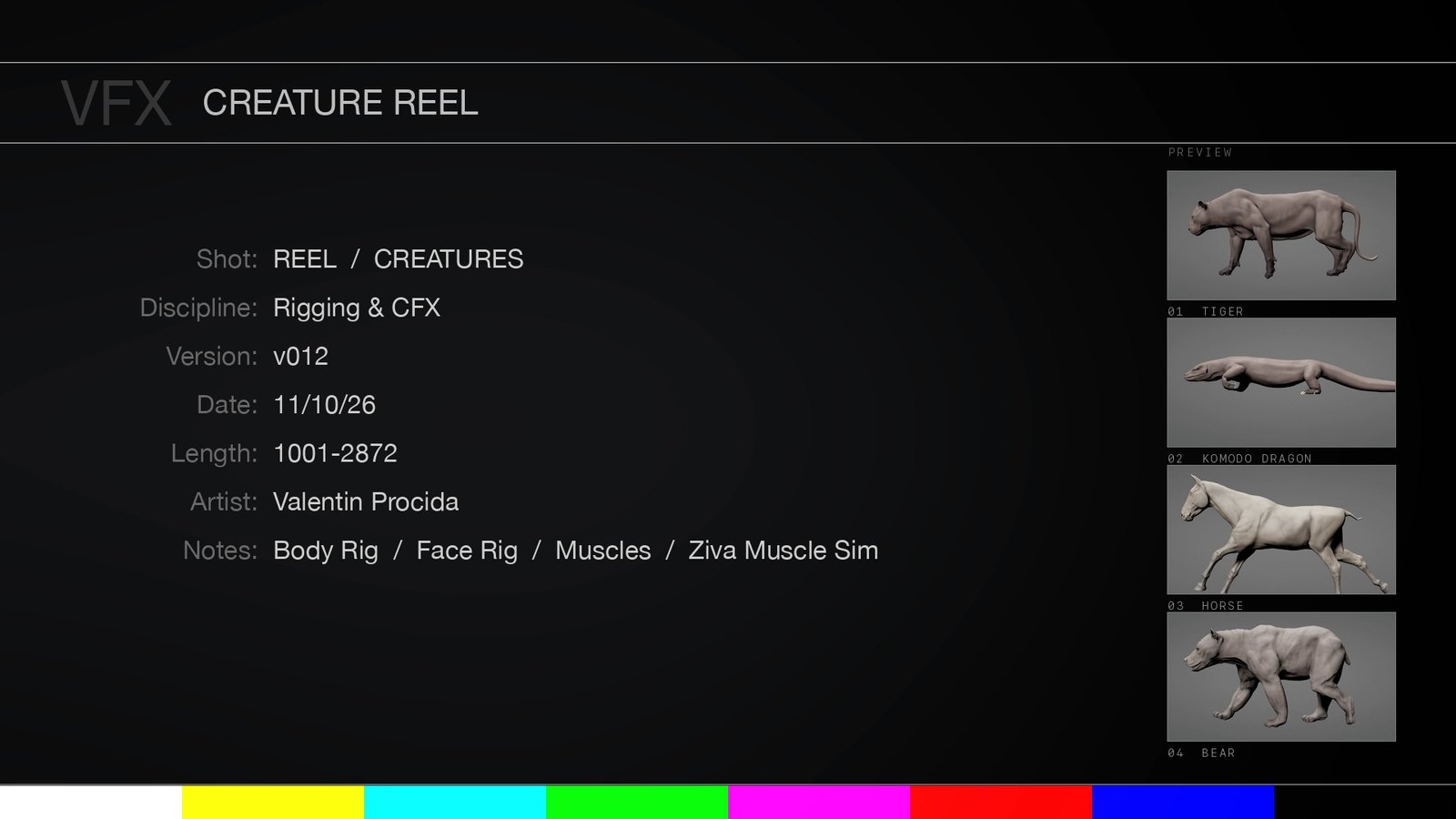 Creature Reel 2026 slate